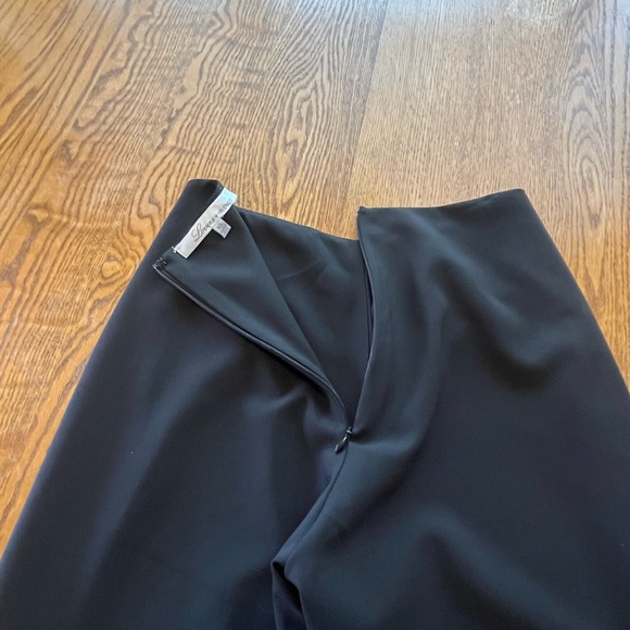 LOVERS + FRIENDS Black Lined Split Hem Flare Pants Size XS 32.5” Inseam - Picture 4 of 12